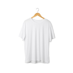 White T shirt mockup hanging, Realistic t-shirt.