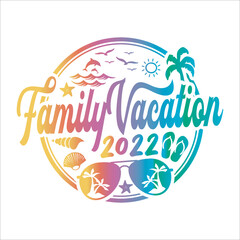Fototapeta na wymiar Family Vacation eps design