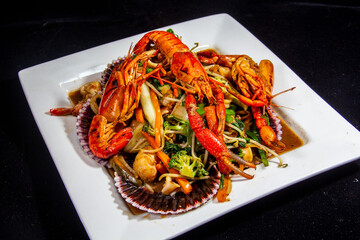 shrimp dish peruvian cousine