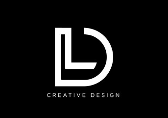 Creative Letter LD Logo Design Icon | LD Icon