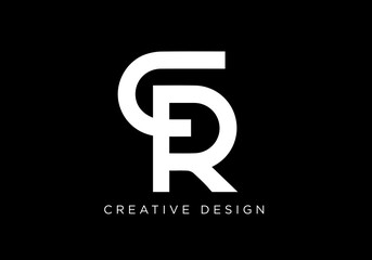 Obraz premium Creative Letter CR Logo Design Icon | CR Icon