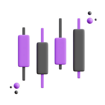 3D Candle Stick Icon