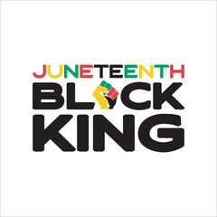 Fototapeta na wymiar juneteenth black king eps design