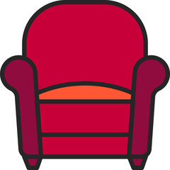 sofa icon vector