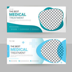 Medical business treatment social media cover design