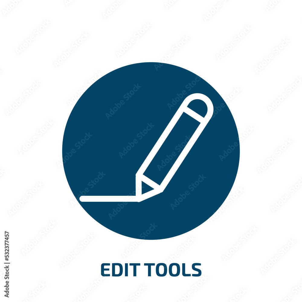 Poster edit tools icon from tools and utensils collection. filled edit tools, tool, computer glyph icons is