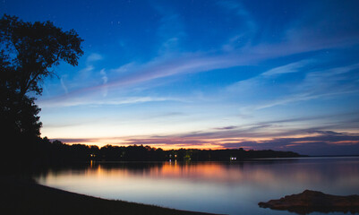 Sunset Over Lake