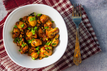 delicious butter mushroom is ready to serve. 