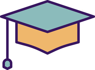 graduation icon vector