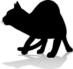 Silhouette Cat Pet Animal