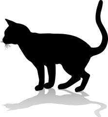 Silhouette Cat Pet Animal