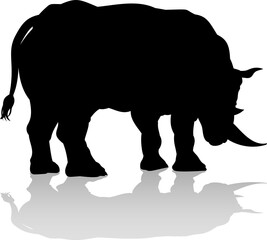 Rhino Animal Silhouette