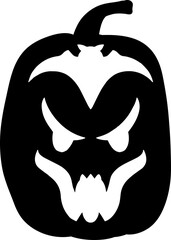 Halloween pumpkins Silhouette