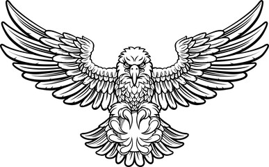 Eagle Cricket Sports Mascot