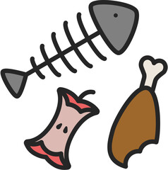 organic waste icon vector