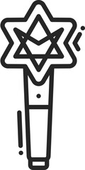 light stick icon vector
