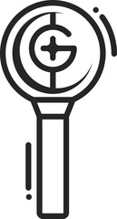 light stick icon vector