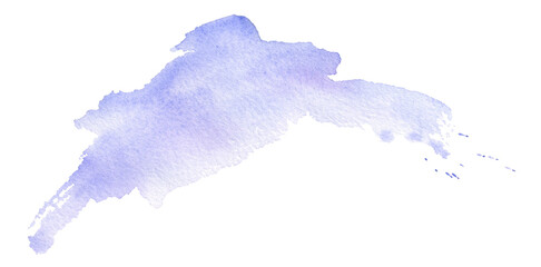 Abstract lilac and blue watercolor background. Hand drawn watercolor background. Free watercolor design.	