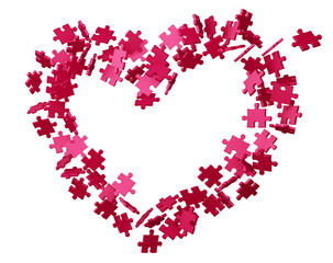 Valentine concept background, Love card, 3d rendering.