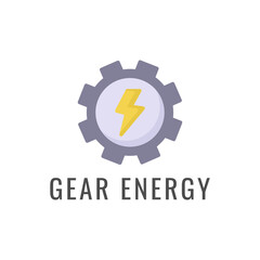 gear energy logo flat style