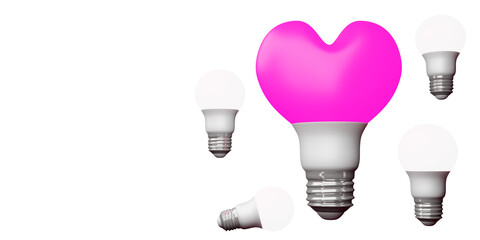 Valentine concept background, Love card, 3d rendering.