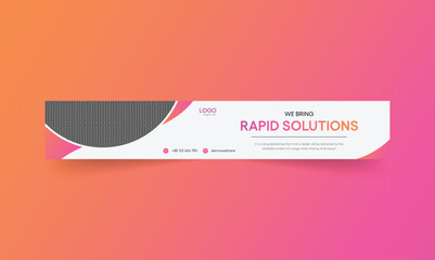 Creative linkedin background banner cover image template