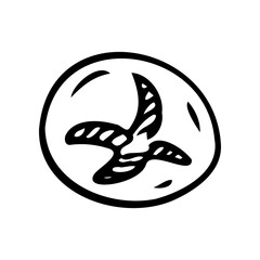 Bread bun vector hand drawn illustration. Other types of wheat, flour fresh bread.