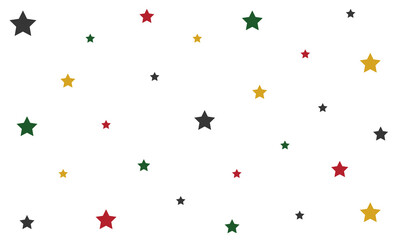 Star four color with white background