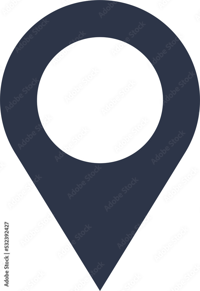 Poster location pin icon. map marker pointer signs. gps location flat symbol.