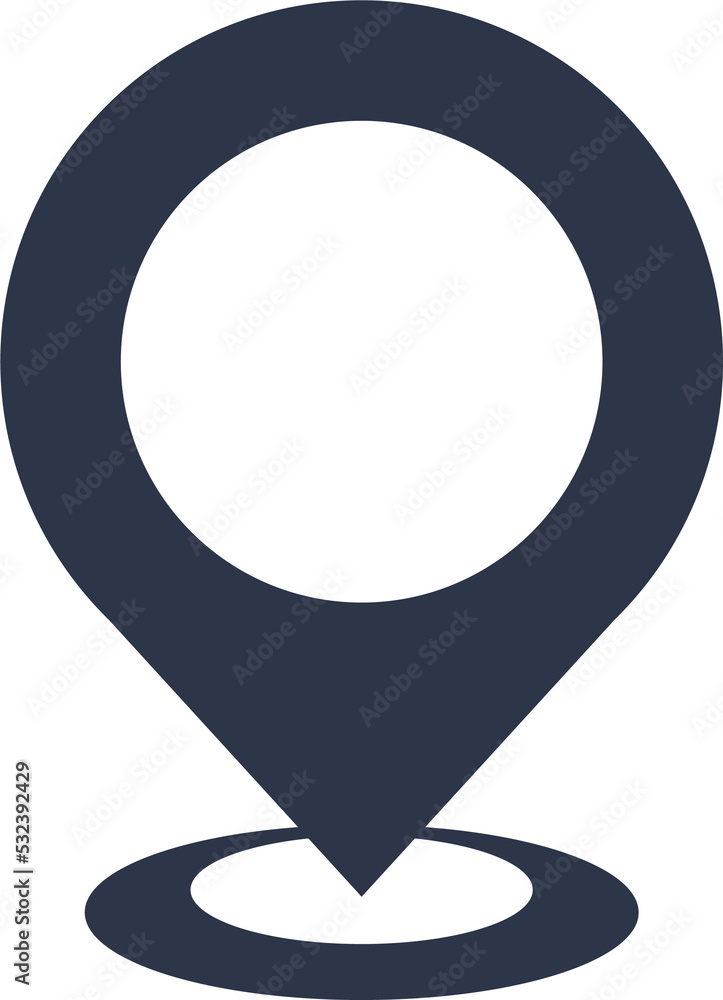 Poster location pin icon. map marker pointer signs. gps location flat symbol.