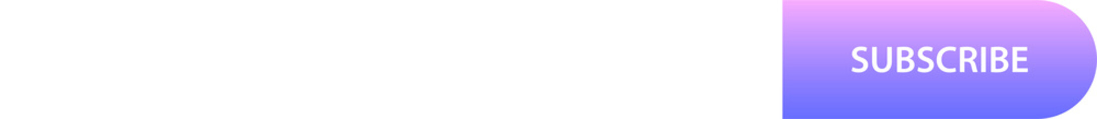 Email subscribe form. Online newsletter png template. Submit button for website.