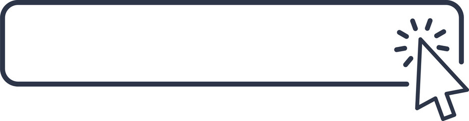 Click cursor blank button icon. Png hand pointer clicking banner. Click cursor single button with hand pointer clicking.