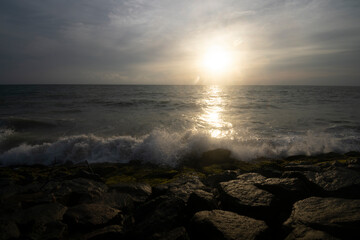 Obraz premium sunset on the Indian Ocean