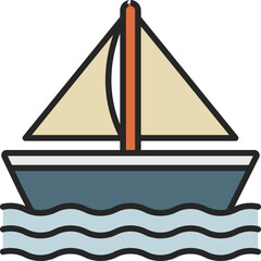 sailor material icon vector