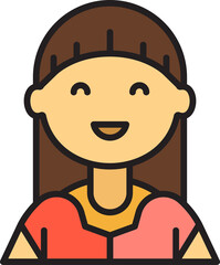 Obraz premium woman character avatar illustration