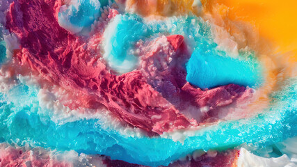 Fototapeta premium Ice waves wallpaper