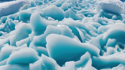 Obraz premium Ice waves wallpaper