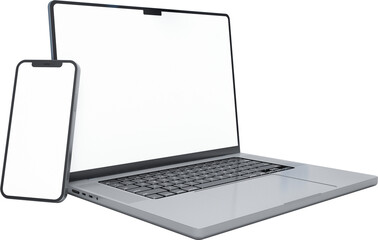 Laptop and smart phone
