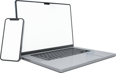 Laptop and smart phone