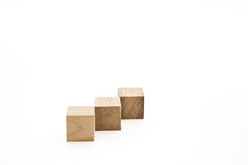 木製キューブ 3個（白バック）