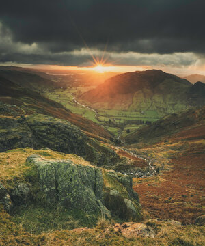 Great Langdale From Stickle Ghyll