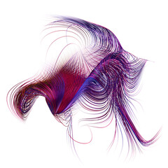 3D Spline Gold Purple