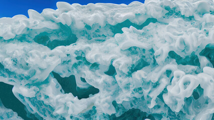 Obraz premium Frozen waves wallpaper