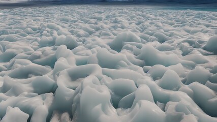 Fototapeta premium Frozen waves wallpaper