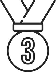 reward medal icon vector