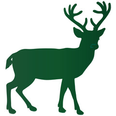 Farm animal silhouette gradient style