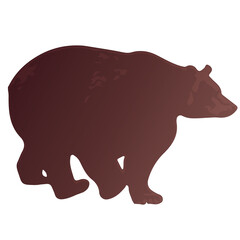 Woodland bear animal silhouette