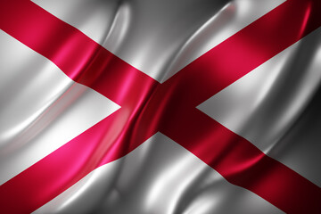 Fototapeta premium Alabama State flag