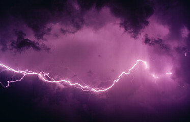 Fototapeta lightning bolt in the sky obraz