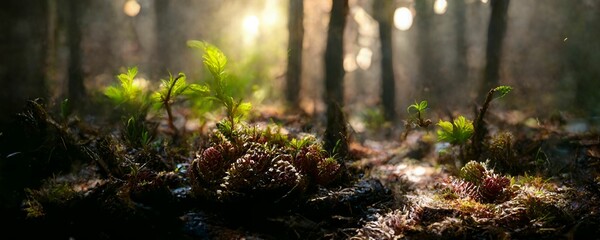Light on the forest floor